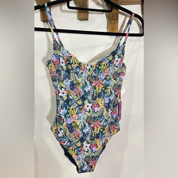 NWT Onia x Liberty of London Chelsea One Piece Swimsuit Jungle Forest Multi S - Picture 4 of 13